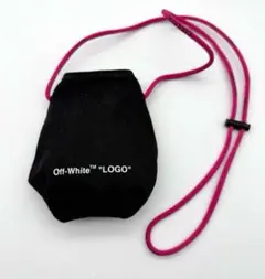 off White LOGOオフホワイトネックポーチ コインケース