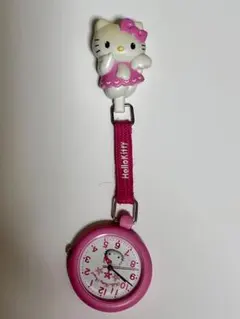 激レア❣️希少　ハローキティ　ストラップウォッチ　ナースウォッチ　時計　平成レトロ
