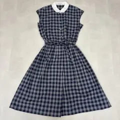 美品 マッキントッシュフィロソフィー オープンカラーシャツワンピース