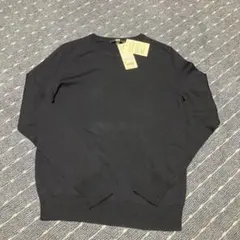 新品タグ付き♡UNIQLO エクストラファイン　メリノクルーネックセーター