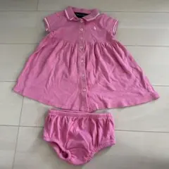Ralph Lauren ピンクポロシャツ 12M セット