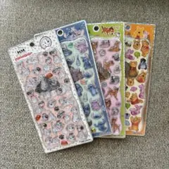 最安✨新作！ディズニー プチドロップステッカー　４種セット　スティッチ　101