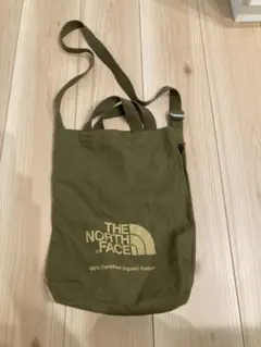 【美品】ザノースフェイス 2WAY トートバッグ ショルダーバッグ カーキ