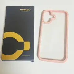 【NIMASO】iPhone16 保護ケース クリア ピンク 耐衝撃 黄変防止のサムネイル