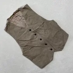 Lois CRAYON ベスト ベージュ ウール100% Vネック おしゃれ