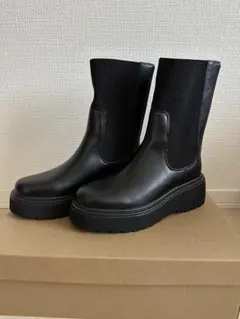 厚底リブニットブーツ　【ORiental TRaffic】