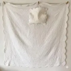 No.197 ハンドメイド パッチワークキルト ベットカバー フリーマット