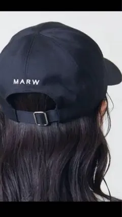 美品　マルゥユナイテッドアローズ　ロゴ　キャップ　ブラック　黒