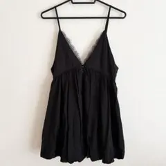 JEANASIS バルーンキャミチュニック／ブラック