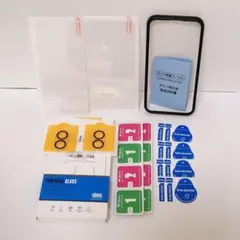 iPhone16 Plus ガラスフィルム 2枚 レンズフィルム 2枚 ガイド枠