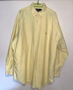 Ralph Lauren イエロー ボタンダウンシャツ L