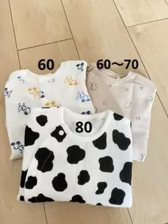 長袖　カバーオール　ロンパース　3点セット　ユニクロ　アカチャンホンポ　西松屋