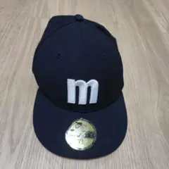 New Era mロゴ ネイビーキャップ