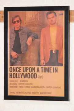ワンス・アポン・ア・タイム・イン・ハリウッド　ポスター　額付き