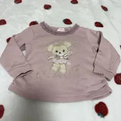 mezzo piano ピンク くま トレーナー 90cm