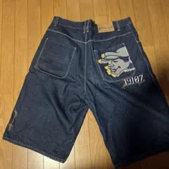 platinum fubu デニムハーフパンツ w38