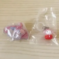 マイメロディ パッケージチャーム いちごめじるしアクセサリー 2点セット