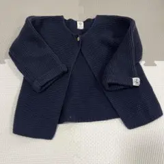 ネイビー ニットカーディガン