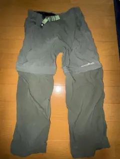 mont-bell キッズ コンバーチブルパンツ 120 カーキ