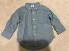 GAP ライトブルー ボタンシャツ 12-18ヶ月