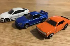 【トミカミニカー3台セット】GT-R／BMW i4／スカイライン2000GT旧車