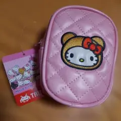 Myハローキティ キルト刺繍ポーチ ピンク TAITO限定