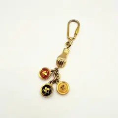 Courreges クレージュ　ヴィンテージ キーホルダー ロゴ 3連　GP