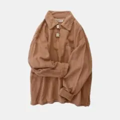 フォークロア◎涼しげなカットワークのインド綿シャツ♡フォロ割-¥200