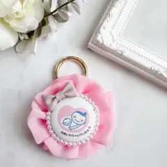 【マタニティマーク♡ピンク】マタニティロゼット シフォンロゼット 即購入OK‼️