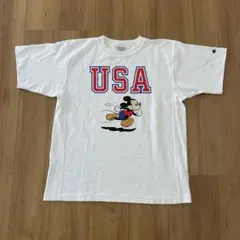 チャンピオンビームスディズニーミッキーマウスコラボ国旗TシャツL（JP） チャンピオンビームスディズニーミッキーマウスコラボ国旗TシャツL（JP