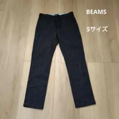 BEAMS ダークグレー スリムフィットチノパン