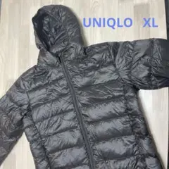 くまこ様⭐︎UNIQLO フード付きダウンジャケット ダウンコートXL 茶色　美品
