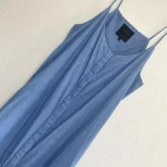 ZARA ザラ　ライトブルー キャミワンピース ロング丈　 M