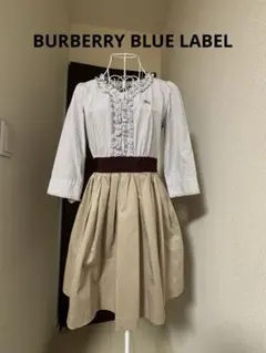 BURBERRY バーバリーブルーレーベル【38/M】ドッキングワンピース