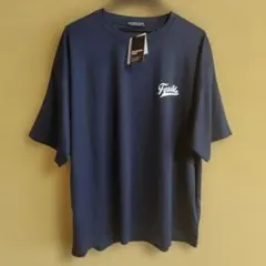 RECORDING BIRDS ロゴプリント 半袖Tシャツ ネイビー L