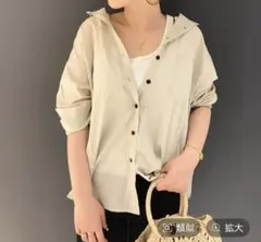 jeanasis グレージュシャツ