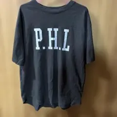 レディースLEPSIM P.H.L ロゴプリント Tシャツ グレーのサムネイル