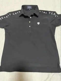 PEARLY GATES 半袖ポロシャツ ブラック レディース サイズ1のサムネイル