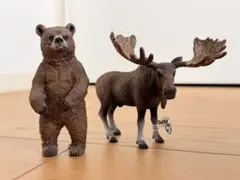 シュライヒ　ヘラジカ クマ　熊のサムネイル