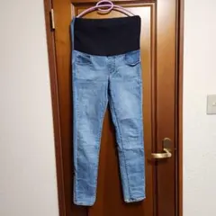 UNIQLO マタニティ デニムパンツ ライトブルー