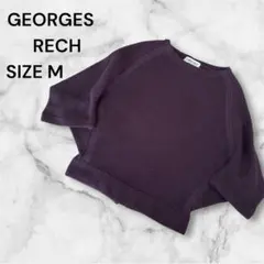 GEORGES RECH ジョルジュレッシュ　パープル　ニット　M 五分袖のサムネイル