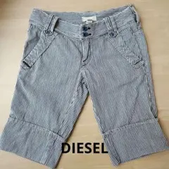 DIESEL　ハーフパンツ　ヒッコリー　デニム　半ズボン　キッズ160ぐらいのサムネイル