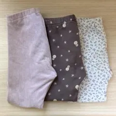 ユニクロ　ボトムス　110 コーデュロイ&裏起毛パンツ　スパッツ