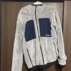 Columbia フリースジャケット グレー/ネイビー　リバーシブル