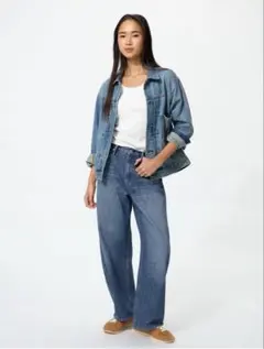 UNIQLO ユニクロ　バギーカーブジーンズ　22インチ