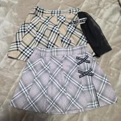 チェック柄スカート　120