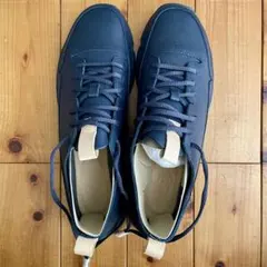 【新品未使用】clarksクラークスTRIGENIC 牛革　ネイビー