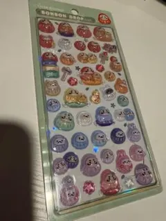 【正規品】ボンボンドロップシール　新作　和柄　だるま　カラフル