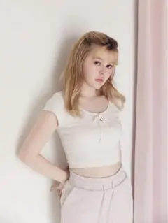andmary Cameron knit set tops アイスブルー - メルカリ