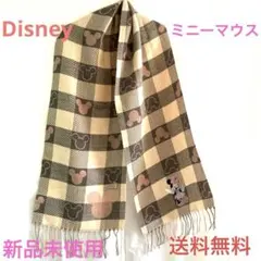 ★新品未使用★Disney★リバーシブル★ミニーマウス★チェック★マフラー